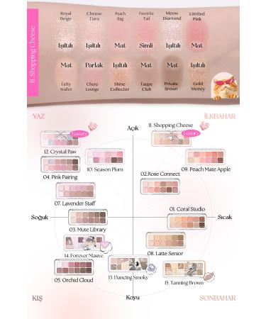 CLIO Light Textured Intense Color Eyeshadow Palette Clio Pro Eye Palette Air (11 Shopping Cheese) - Buy Online on GoSupps.com