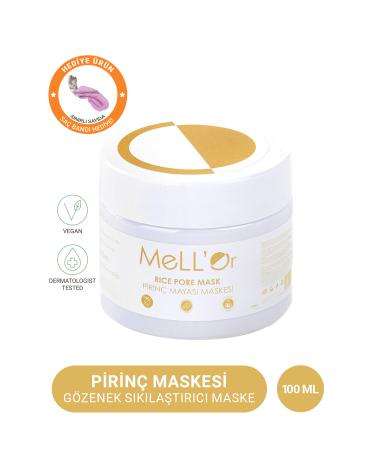 MELLOR MeLL'Or Pore Tightening Rice Mask - Brightening Effect - Smooth Skin - RICE MASK