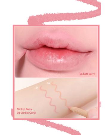 CLIO Creamy Formula Lip Pencil and Sharpener Set CLIO Velvet Lip Pencil Set 05 Soft Berry - Buy Online on GoSupps.com