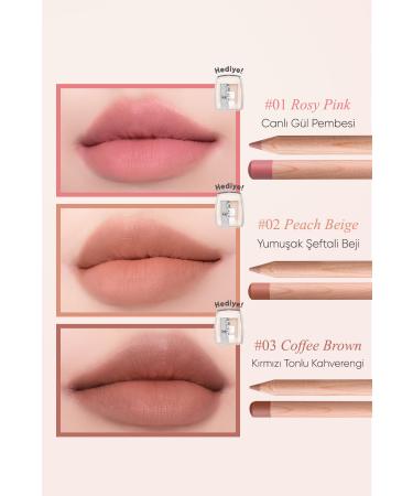 CLIO Creamy Formula Lip Pencil and Sharpener Set Velvet Lip Pencil Set 02 Peach Beige - Buy Online on GoSupps.com