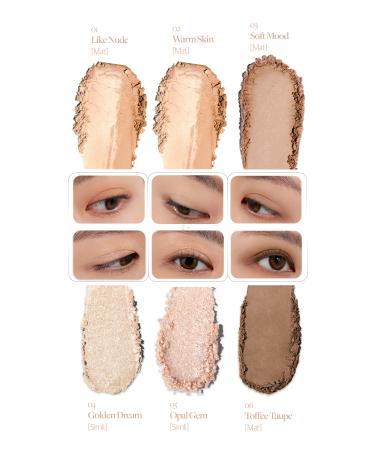 CLIO Eye-Catching Highly Pigmented Mini Eyeshadow Palette Clio Pro Eye Palette Mini (04 Falling in Nude) - Buy Online on GoSupps.com