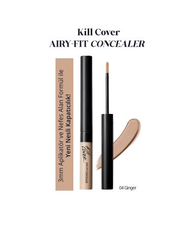 CLIO Light Formula Long-Lasting Concealer CLIO Kill Cover Airy-Fit Concealer (4 Ginger)