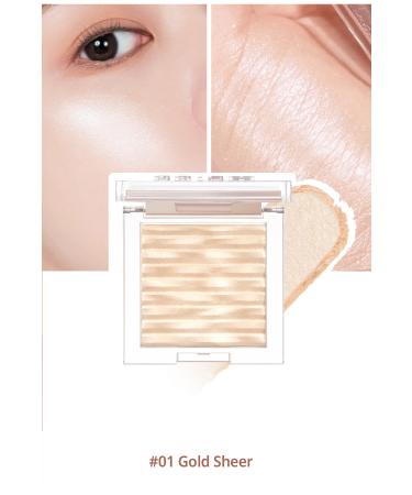 CLIO Highlighter with Micro Pearl Grains for Intense Shine Clio Prism Highlighter (01 Gold Sheer)