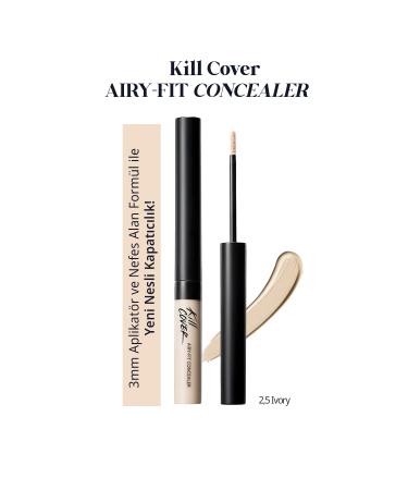 CLIO Light Formula Long-Lasting Concealer CLIO Kill Cover Airy-Fit Concealer (2.5 Ivory)