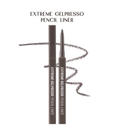 CLIO Waterproof All-Day Pencil Eyeliner CLIO Extreme Gelpresso Pencil Liner (04 Gray Brown)