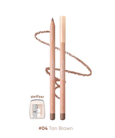 CLIO Creamy Formula Lip Pencil and Sharpener Set Velvet Lip Pencil Set 04 Tan Brown