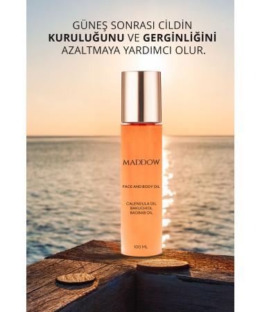 Maddow Cosmetics After Sun Luminous Body Oil Lotion Nourishing and Moisturizing Face and Body Care Oil - Buy Online on GoSupps.com