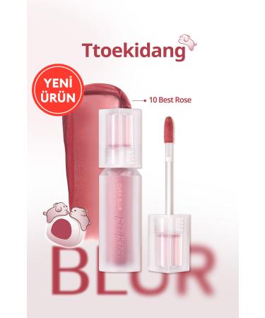 PERIPERA All Day Long Lasting Smooth Matte Tint PERIPERA Over Blur Tint (010 Best Rose) (Tteok)