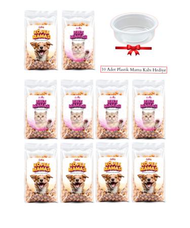 zpati Street Animals Aid Food Cat Food 5 Pieces - Dog Food 5 Pieces 150 Gr X 10 Pieces