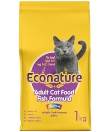 Furlo Econature Adult Cat Food Gurme 1 Kg Yellow Packaging