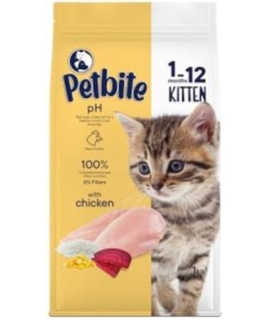 Furlo Petbite Chicken Meat Dry Cat Food for Kittens (1 Kg Chicken)