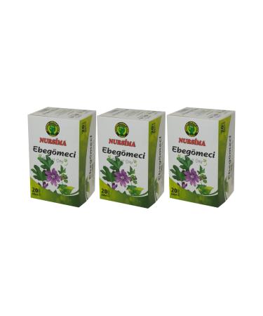 Nursima Mallow Herbal Tea 20' Filter Bags 3 Boxes