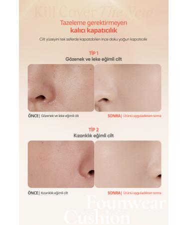 CLIO Kill Cover The New Founwear Cushion - Refill Spf50 Pa (2 LINGERIE/KOSHORT IN SEOUL L M TED) - Buy Online on GoSupps.com