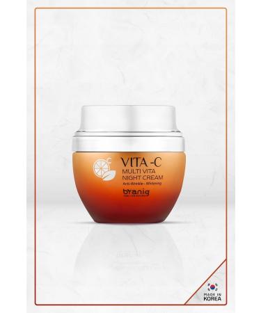 BRANIG Pure Vitamin Brightening Effective and Anti-Stain Vita-c Multi Vita Intensive Night Cream Made In Korea - Buy Online on GoSupps.com
