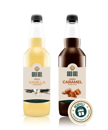 gold gull Vanilla & Caramel Flavored Coffee & Fruit Syrup 2 X 700 Ml. - Buy Online on GoSupps.com