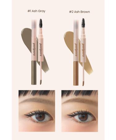 PERIPERA Long-Lasting Intensely Pigmented Eyebrow Gel Peripera Speedy Drawing Longwear Brow (02 Ash Brown) - Buy Online on GoSupps.com