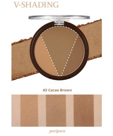 PERIPERA Contour Offering Natural Shading with Warm and Cold Tones Peripera Ink V Shading (02 Cacao Brown) - Buy Online on GoSupps.com