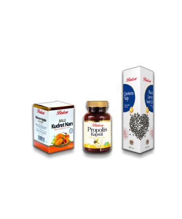 Balen Honeyed Bitter Melon Paste Propolis Capsule Black Cumin Oil
