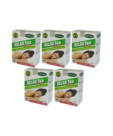 Nursima Relax Tea Herbal Mixed Tea 40's Filter Bags 5 Boxes