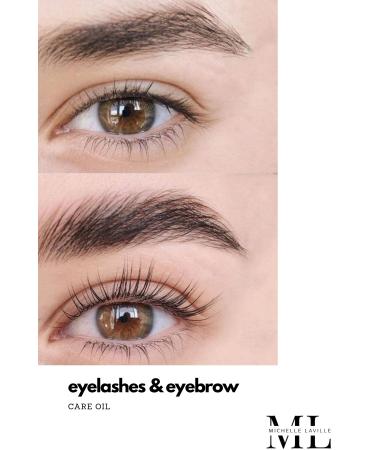 Michelle Laville Eyebrow and Eyelash Fast Growth Nourishing Oil | Intensive Care Strengthened with Natural Oils Does Not Burn Your Eyes - Buy Online on GoSupps.com