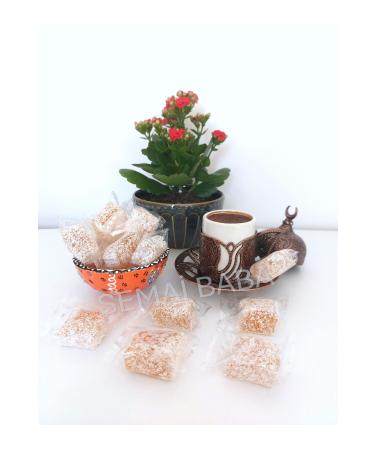 SEMA BABA Turkish Delight Lemon Aroma Single Packaging-Lemon Flavored Single Turkish Delight-1 Kg-Does Not Contain Glucose Syrup.