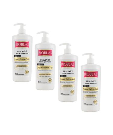 Bioblas Nourishing Care Shampoo Argan and Almond Oil 900 ml 4 PIECES