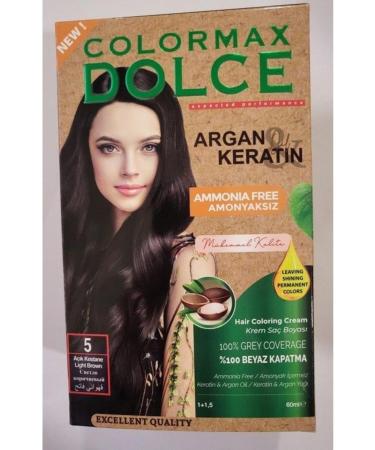 COLORMAX DOLCE Colormax Ammonia-Free Hair Dye 5- Light Chestnut