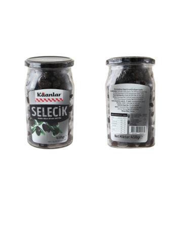 Kaanlar Dry Black Olives SELEC K 450 gr (351-410)
