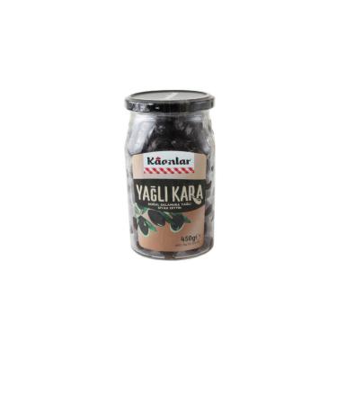Kaanlar Natural Black Olives in Brine with Oil BLACK IN OIL 450 gr (291-320)