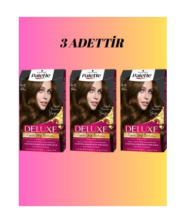 Palette Deluxe 6-0 Dark Blonde Hair Dye X3