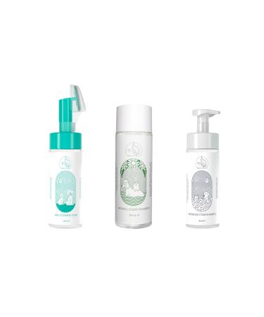 paw in tech 3 in 1 Paw Cleaning Foam Dry Foam Shampoo and No-Tear Liquid Shampoo