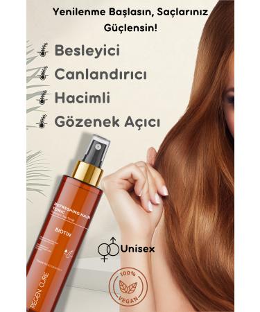 Regen Cure Refreshing Hair Tonic | Supports Hair Growth Anti-Loss and Nourishing with Biotin Complex - Buy Online on GoSupps.com