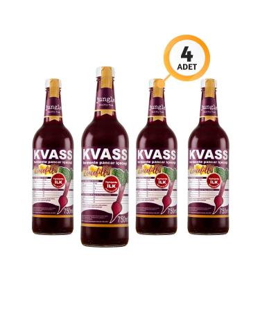 Jungle Healthy Food - Ginger Beet Kvass 4 X 750 ml - Glass Bottle