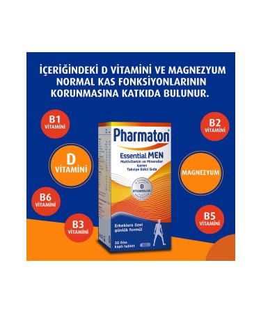 Pharmaton Essential Men 30 Tablets - Buy Online on GoSupps.com