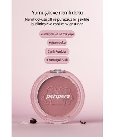 PERIPERA Soft and Moisture Textured Blush Peripera Pure Blushed Sunshine Cheek (#24 Mauve Cream) (Tteok Recipe) - Buy Online on GoSupps.com