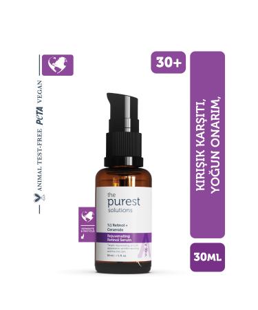 The Purest Solutions Anti-Wrinkle Repairing Retinol (Vitamin A) Night Serum 30 Ml (1% Retinol + Ceramide)