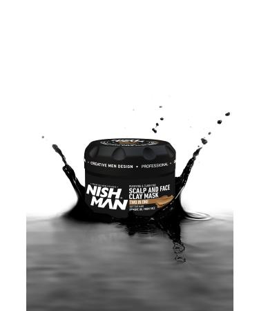 NISHMAN 2 in 1 Clay Mask - Blackhead Remover for Scalp and Face & Green Apple Scent - Buy Online on GoSupps.com
