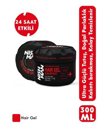 NISHMAN 24 Hours Effective Ultra Hold Gummy Jelly 5 300 ml