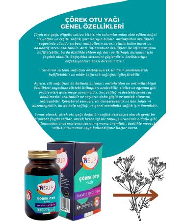 Health and Beauty with NSUP Black Cumin Oil Nature's Miracle - 60 Capsules 1000 Mg - Buy Online on GoSupps.com