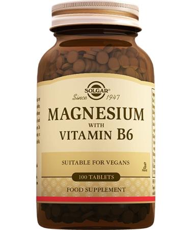 Solgar Magnesium With Vitamin B6 100 Tablets (MAGNESIUM MAGNESIUM)