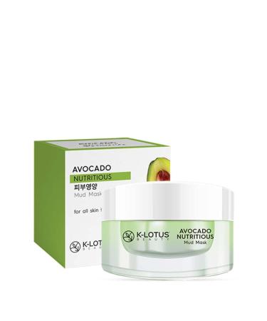 K-Lotus Beauty Korean Avocado Moisturizing Skin Renewal Nourishing and Brightening Mud Skin Care Mask 30ml - Buy Online on GoSupps.com