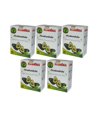 Nursima Avocado Herbal Mixed Tea 40's Filter Bags 5 Boxes