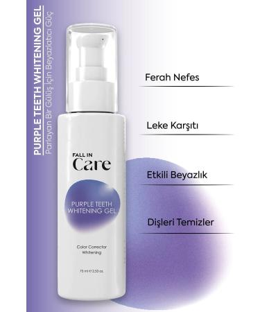 FALL IN CARE Purple Teeth Whitening Gel Instant Whitening Effect Teeth Whitening Gel 75 ml - Buy Online on GoSupps.com