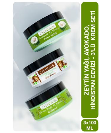naturaexpert CHARMS COSMETICS 3-Pack Advantage Avocado Olive Oil and Coconut Hand Cream 3x100 ML