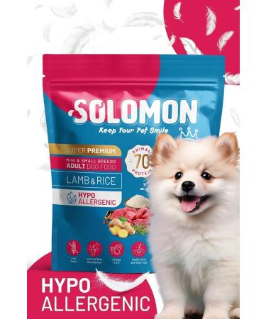 Solomon Adult Small Breed Lamb Super Premium Dog Food 9 kg Hypoallergenic - Low Grain - Buy Online on GoSupps.com