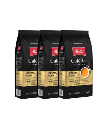 Melitta Cafebar Selection Crema Gold Bean Coffee 3x1000gr Set of 3 No.3