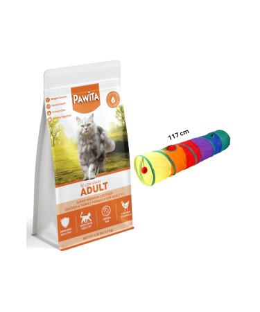 teknotrust Hypoallergenic Chicken Adult Dry Cat Food 1.5 Kg + Cat Play Tunnel Flat Model 1 Piece