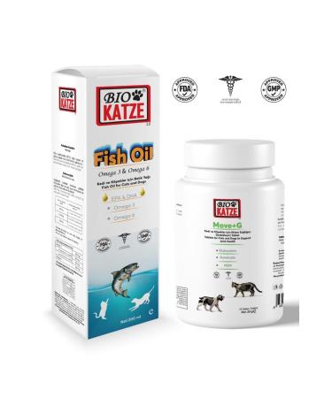 teknotrust Cat & Dog Support Vitamin Set (Move+G & Fish Oil)