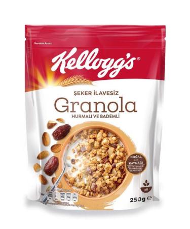 Kellogg's No Sugar Added Granola Pack Cranberry Pumpkin Seeds & Cashews & Dates & Almonds - Buy Online on GoSupps.com