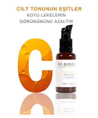 Re-Born Solution Brightening and Tone Equalizing Vitamin C Care Serum 30 ml Ascorbic Acid & B5 2% - Buy Online on GoSupps.com
